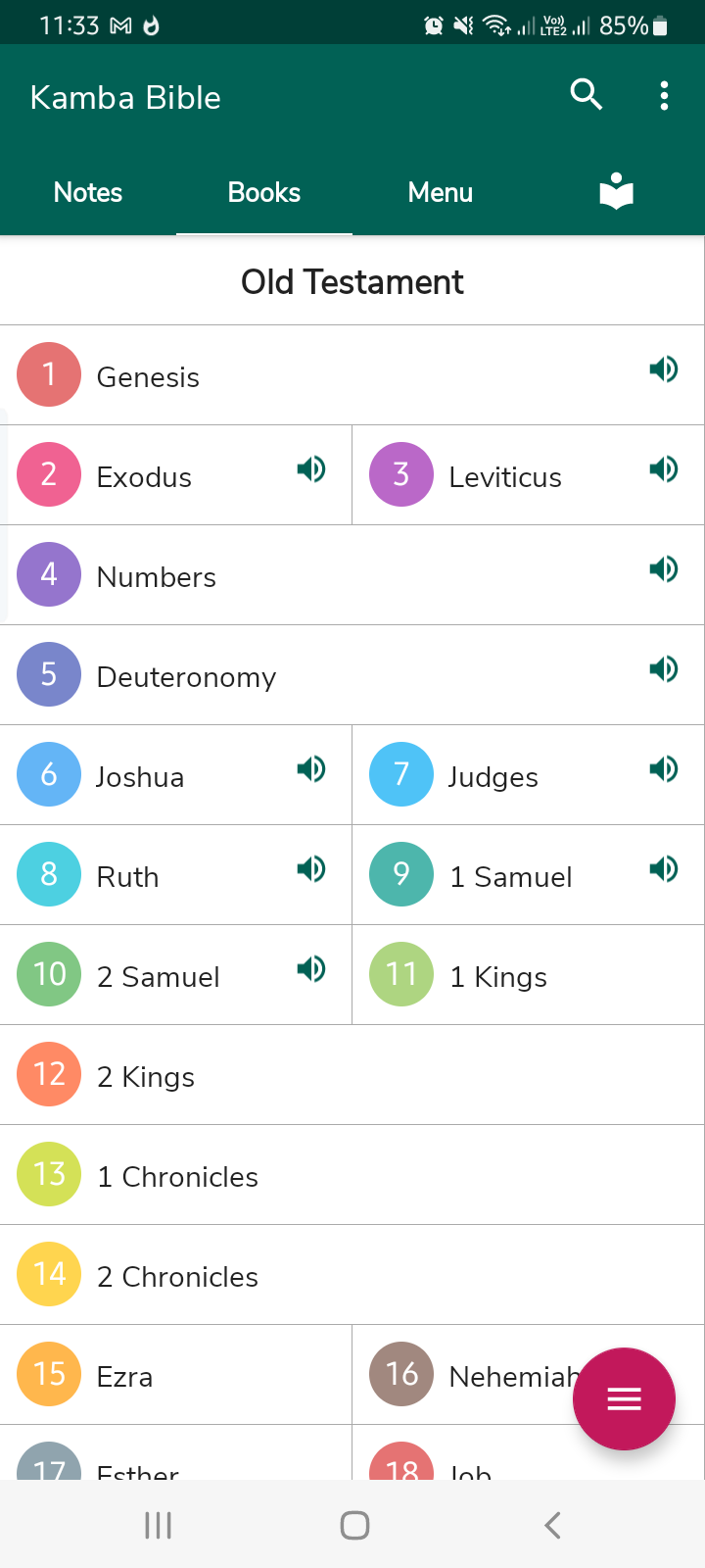 Kamba Bible Reader Books Screenshot